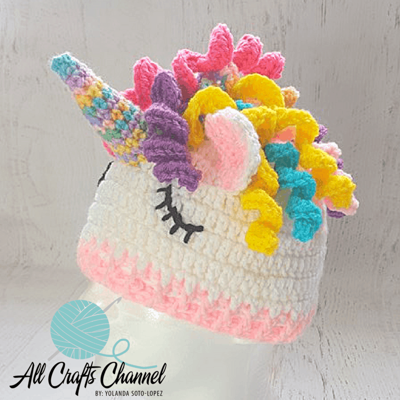 Crochet Unicorn hat